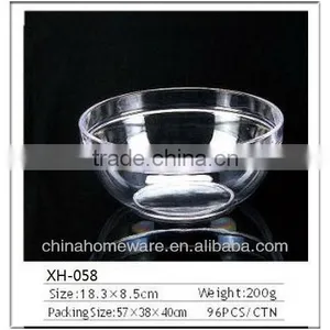 Clear Acrylic Salad Bowl thumbnail-1