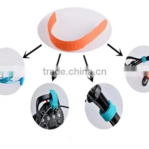 100% Nylon Colorful Hook and Loop Straps Computer Cable Ties thumbnail-6