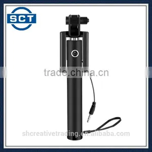 Monopod Selfie Stick Telescopic Wired With Remote Holder thumbnail-2