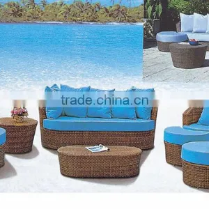 Rattan Wicker Outdoor Garden 3 Seater Sofa Set thumbnail-2