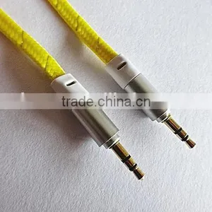 Wholesales DC3.5mm Flat Braid Metal Audio Cable thumbnail-1