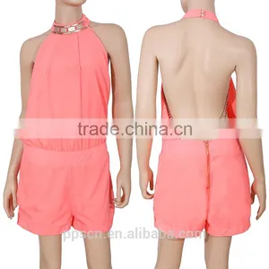 European Women Fashion Hot Sale Shorts Jumpsuits Ladies Summer Party Playsuit Jumpsuits thumbnail-1