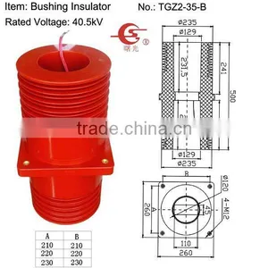 40.5kV TGZ2-B-40.5 Indoor Shielding Bushing Insulator thumbnail-1