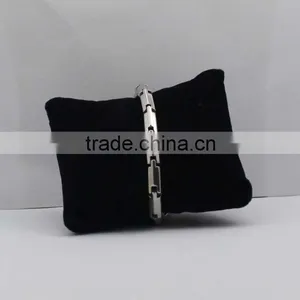 Shiny High Polished Silver Biker Chain Bracelet Stainless Steel Jewelry thumbnail-1