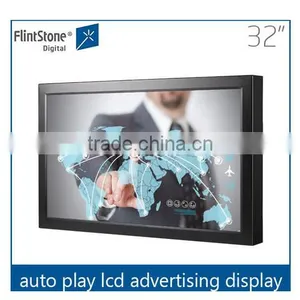 FlintStone 32 Inch Touch Screen Advertising Player, Finger Touch Advertising Video Screen, Touch Advertising Video Monitor thumbnail-1