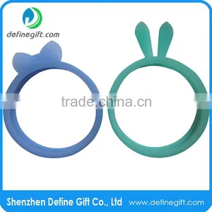 Glow in Dark Luminous Silicone Animal Rabbit Ear Universal Phone Frame thumbnail-4