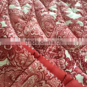 Quilting Fabric, Taffeta Printed Quilting Embroidered Fabric,printed Quilted Jacket Fabric thumbnail-3