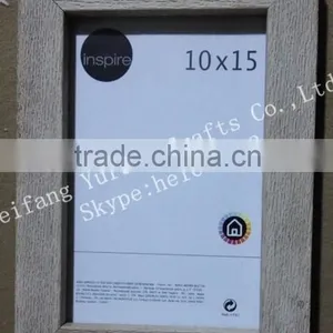 Distressed Wood Finished PS Plastic Picture Photo Frame thumbnail-3