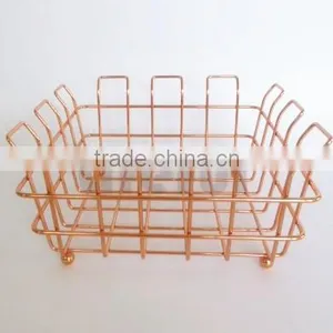 Fruit Bowl for Kitchen Countertops - Rose Gold thumbnail-1