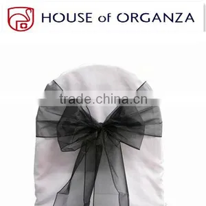 Black Organza Chair Sash thumbnail-1