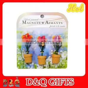 Polyresin Flower Pot Fridge Magnet thumbnail-3