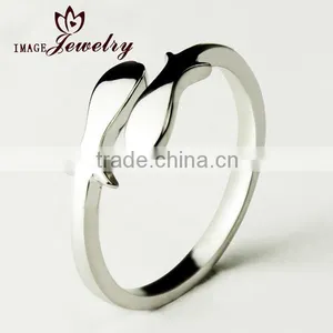 High Quality Cute Fish Plain Silver Rings Jewellery for Girls thumbnail-1