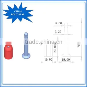 CH114 8mm Diameter Shipping Security Bar Coded Bolt Seal thumbnail-2