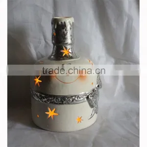 Christmas Decoration Ceramic Tealight Candle Holder thumbnail-1