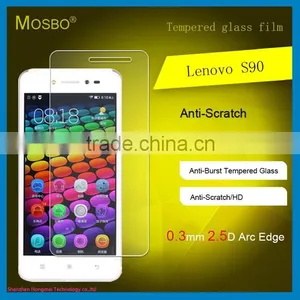 Factory Price!9H Tempered Glass Screen Protector for LENOVO S90 0.3mm Round Edge thumbnail-1