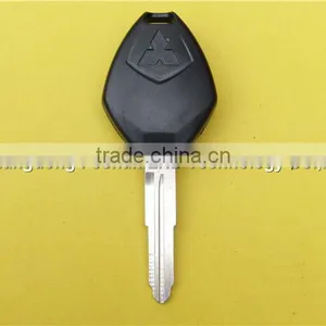 Replacement 3 Buttons With Logo Uncut Right Groove Blade Remote Blank Fob Key Case Shell For Mitsubishi Car Key thumbnail-4