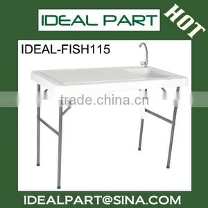 PLASTIC FOLDING TABLE WITH SINK thumbnail-1