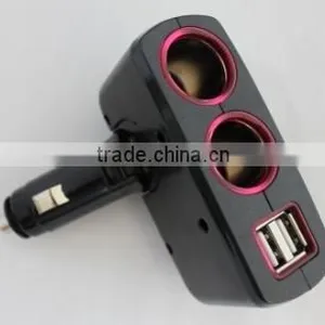 2 Way Cigarette Lighter With 2 USB for Car thumbnail-1