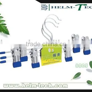 Anti-slip Metal Pants Hanger With Pegs thumbnail-1