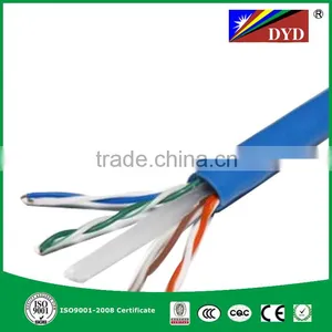 PFT Factory Lowest Price Blue/grey/yellow Color Copper Network Cable 2/4pairs 24awg UTP Cat5e Cable 305m Wholesale thumbnail-4
