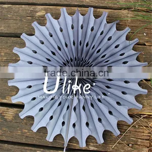 Popular Tissue Paper Fans Ceiling Decoration For Parties Party Stage Decoration thumbnail-6