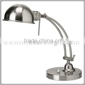 Chrome Finish Metal Adjustable Lamp With Knob Switch UL Desk Light For Hotel Guestroom Or Office T50010 thumbnail-1