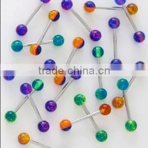 Hot Sale Tongue Start uv Rings Tongue Ring thumbnail-1