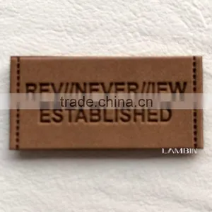 Hangzhou Lambin Customs Leather Label Patch for Women's Hats thumbnail-3