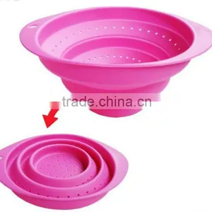 Useful Silicone Multifunctional Vegetable Wash Basket Silicone Basket thumbnail-1