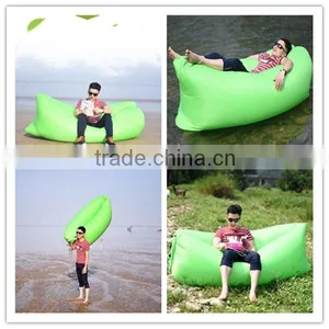 Durable 200KG Nylon Colorful Inflatable Hangout Sleeping Bed thumbnail-1