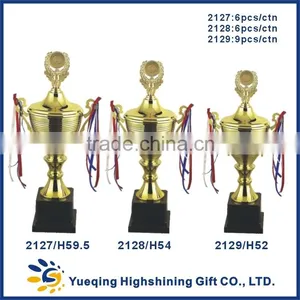 Hot Sale Plastic Trophy Base Gold Award Trophy Memento Golden Souvenir 2127 Metal Trophy Cup China Sport Cup Trophy thumbnail-1