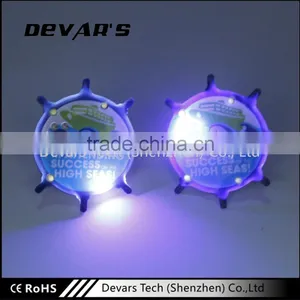 Hot Selling Fashion Led Light Flashing Poppy Lapel Pin Button Badge Custom Supplier's Choice thumbnail-3