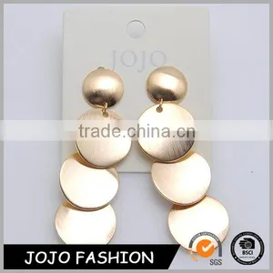 Cheap Stainless Earring 18k Gold Circle Alloy Jewelry thumbnail-1