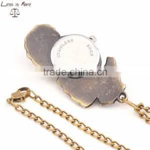 China Wholesale Zinc Alloy Horse Pocket Watch Design Pendants thumbnail-2