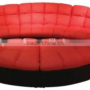 Hot Sale Color Bright Fancy Leather Recliner Sofa for Hotel Used thumbnail-3