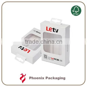 Custom White Art Paper Packaging Box With PVC Window thumbnail-2