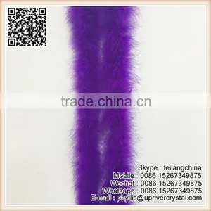 Wholesale Sexy Purple 20g Bleached Fluffy Feather Boa thumbnail-1
