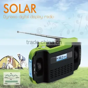 SORBO Energy Saving Solar Charge Radio With Hand Crank Portable Flashlight Radio thumbnail-5