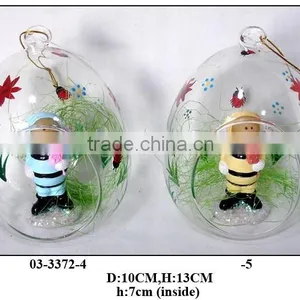 Beautiful Easter Glass Gift Ball With Hole thumbnail-1