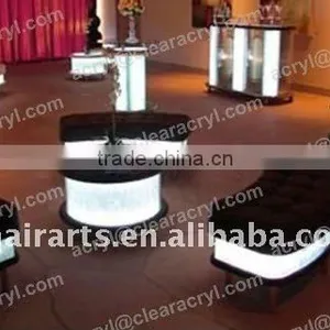 Shanghai Nightclub Led Illuminated Moree Bar Table thumbnail-1