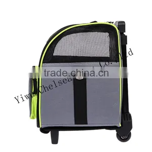 Cat Cage With Wheels Pet Carrier Luggage Box Dog Crate With Wheels Dog Backpack Crate Rolling Wheel thumbnail-5