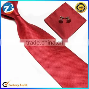 Classical Plaid Fashion Mens Handkerchief Tie Cufflinks thumbnail-1