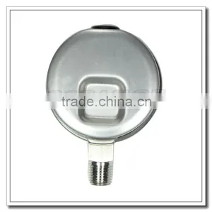 High Quality 2.5 Inch All Stainless Steel Bottom Entry Industrial Pressure Meter thumbnail-6