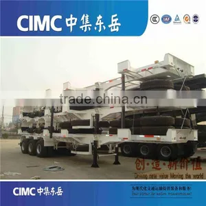 CIMC 3 Axle Terminal Skeleton Chassis Container Semi Trailer For Sale thumbnail-2
