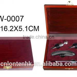 Custom Wooden Wine Gift Box With Wine Opener thumbnail-1