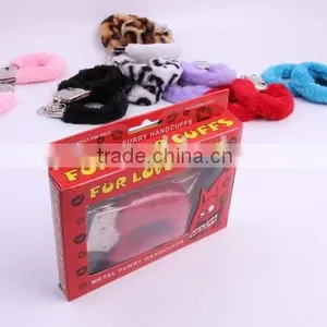 2016 Cartoon Plush Handcuffs For Sexy Adult Games, Funny Metal Handcuffs Love Products thumbnail-4