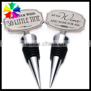 Fancy Novelty Letter Metal Wine Stopper, Novelty Red Wine Bottle Stopper, Red Wine Stopper for Wediing or Party thumbnail-3
