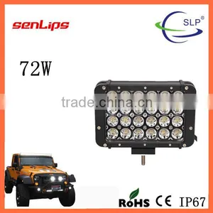 72W 4 Rows LED Work Light 12/24V Spot Flood Beam for Offroad Suv Atv thumbnail-1