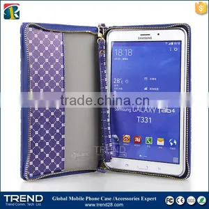 Market Online Zipper Leather Case for Galaxy Tab 4 thumbnail-5