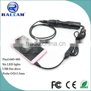 Factory Supply Waterproof 5.5mm Micro Usb Otg Smartphone Borescope Endoscope Inspection Camera thumbnail-1
